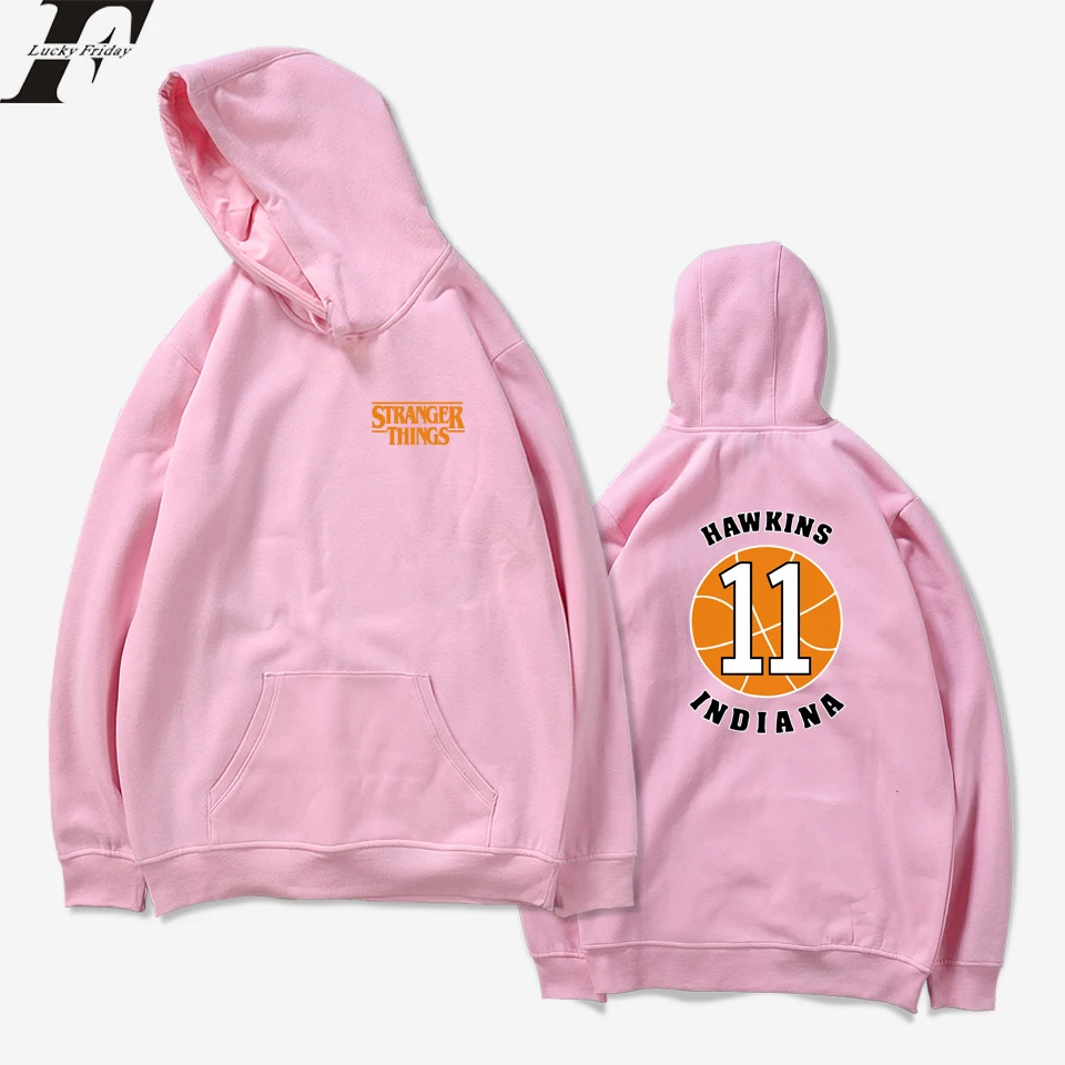 

Новинка, модные мужские и женские толстовки LUCKYFRIDAYF в стиле «очень странные дела», пуловер, спортивные свитшоты с длинным рукавом и карманам...