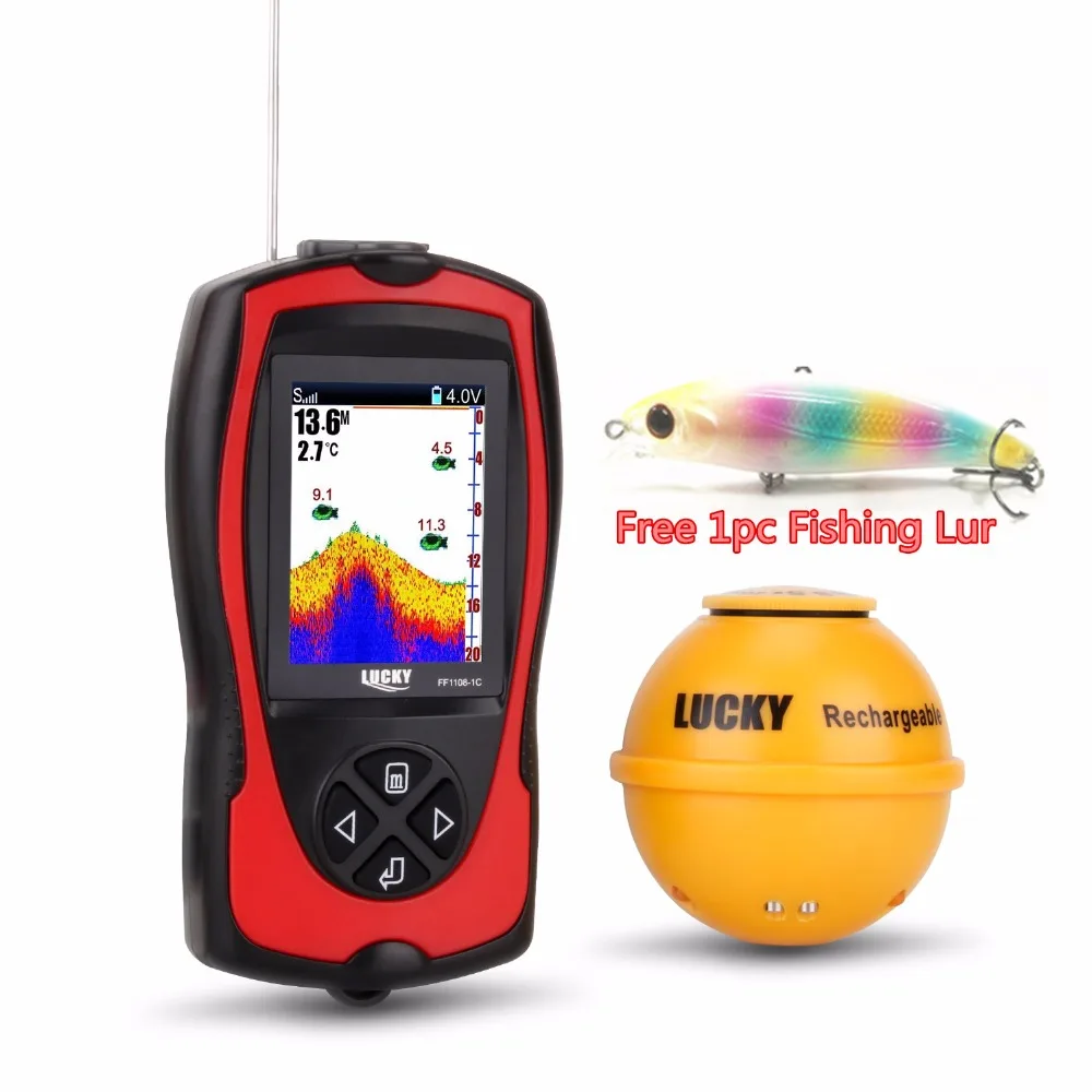 Портативный эхолот Findfish Sonar сенсор 147ft эхолот глубины воды ЖК-дисплей более глубокий эхолот рыболовный локатор De Pesca