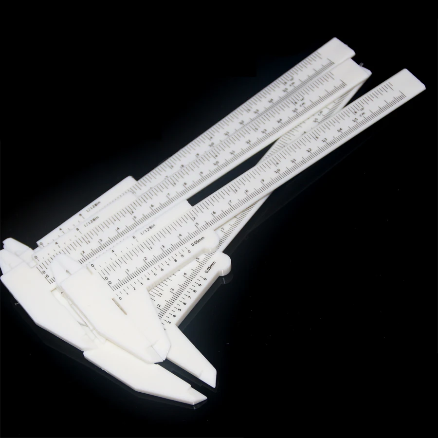 

5pcs Plastic Eyebrow Bar Measurement 6" 0-150mm/0.02mm Calipers Gauge Micrometer Measuring Tools eyebrow measurement for tattoo