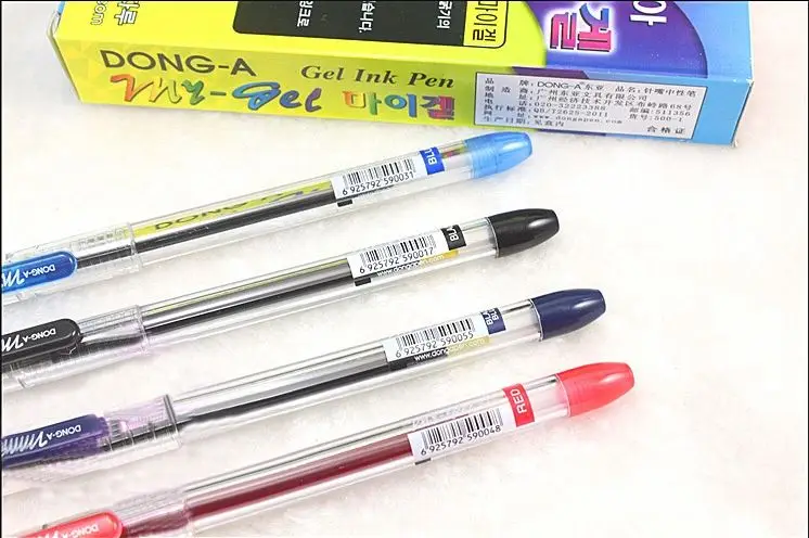 DONG A 3 Zero 0 38 мм гелевая ручка черного цвета в Корейском стиле|gel pen|0.38mm gel penpen japan |