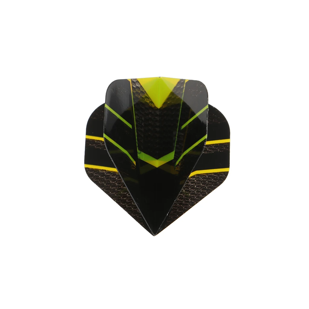 Black Green 10 шт. Профессиональный премиум PET стандартная форма дротика для полетов на открытом воздухе крыло хвост Дротика s Сменные аксессуары - Цвет: Black Green