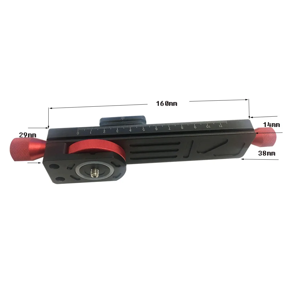 W 160 38 мм Макросъемка фокусная направляющая Quick Plate 1/4 &quot3/8&quot для DSLR Fit Arca
