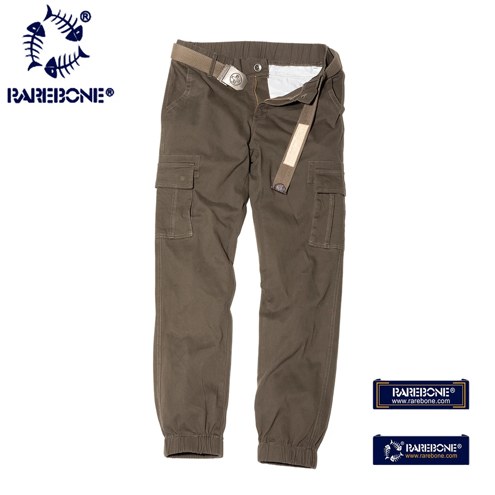 Rarebone 2018 нового Multi карманы многостороннего мужские брюки мешковатые штаны конус