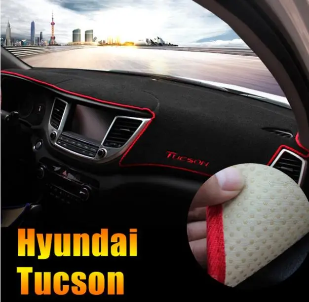 Коврик для приборной панели автомобиля Hyundai Tucson 2015 2016 2017 2018 LHD|Наклейки и стикеры| |