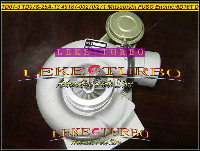 Turbo TD07 9 49187 00271 00270 ME073935 Турбокомпрессор Для Mitsubishi FUSO FM657 Truck 6.0L 1998 6D16T 6D16