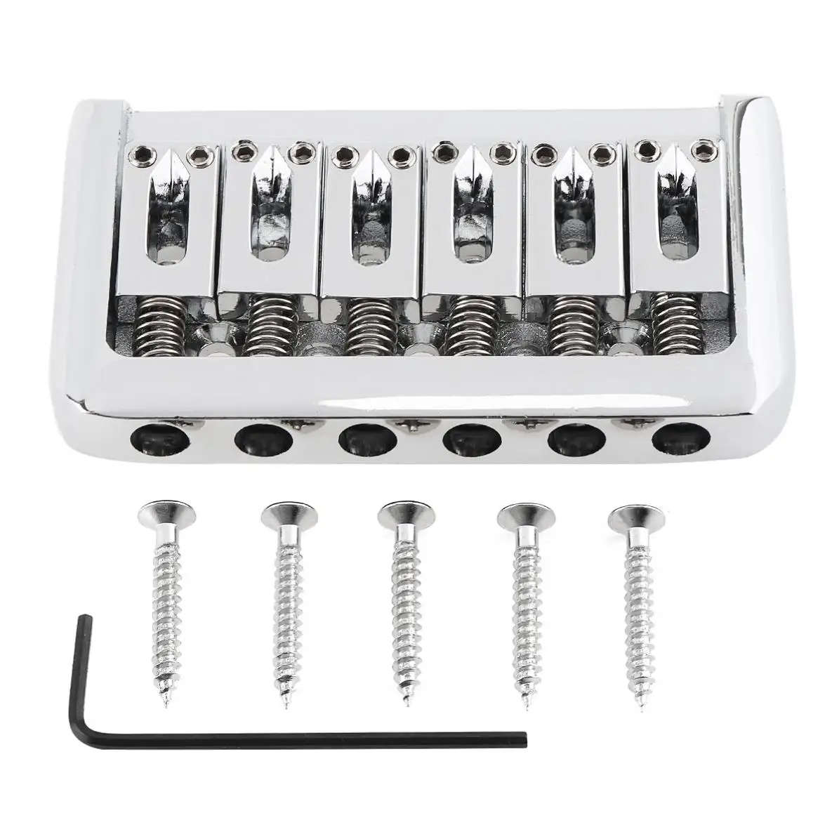 

Zinc Alloy 6 String 75mm Edgefold Children Electric Guitar Tailpiece Bridge Saddle