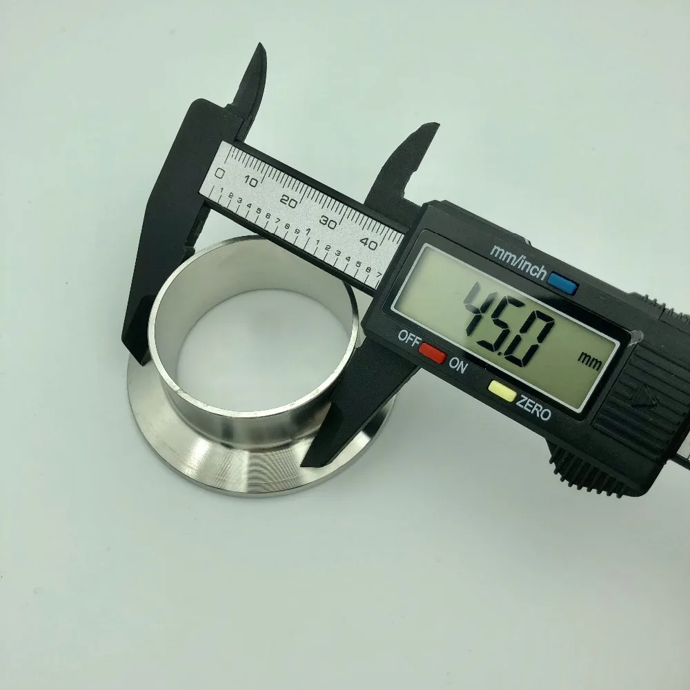 " Tri Clamp x 45 мм 1-3/4" труба OD санитарная сварной наконечник+ Tri Clover+ силиконовая прокладка 304 из нержавеющей стали домашнее Вино изготовление
