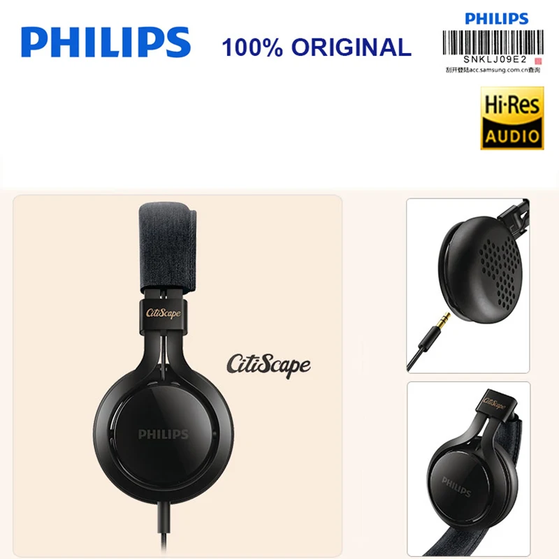 Басовые наушники Philips SHL5705 с микрофоном Универсальные для мобильных компьютерных