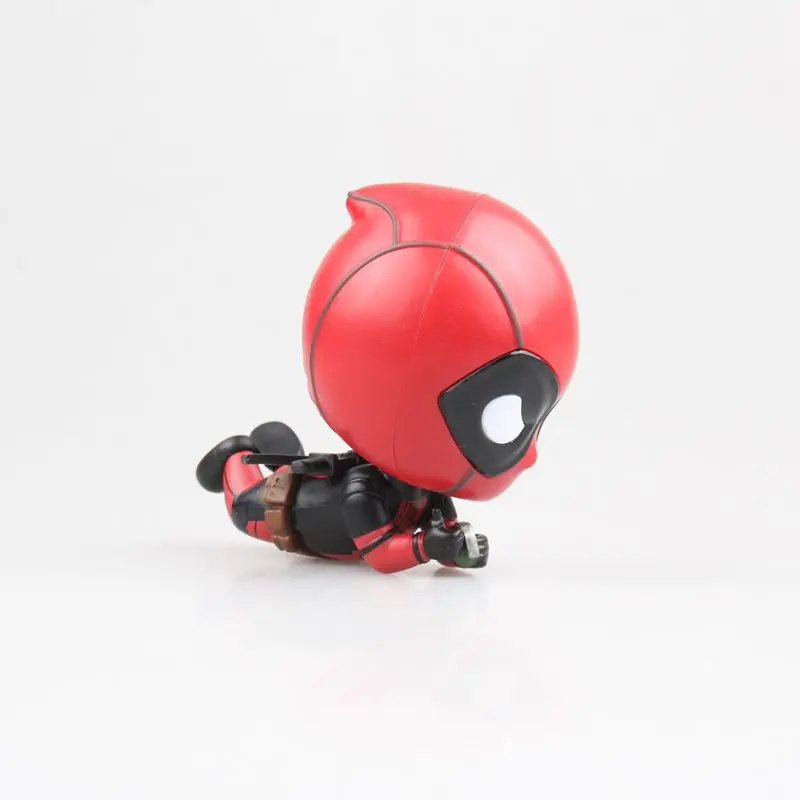 Marvel DeadPool Милая голова пузыря лежа Ver. ПВХ фигурка модель игрушки|Игровые фигурки и