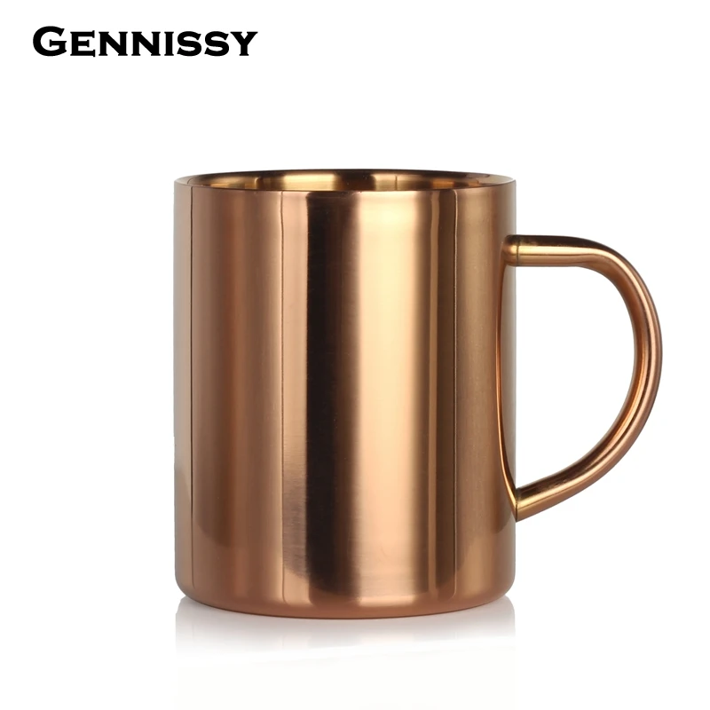 GENNISSY 304 из нержавеющей стали Москвой Мул медные кружки пивная кружка для кофе