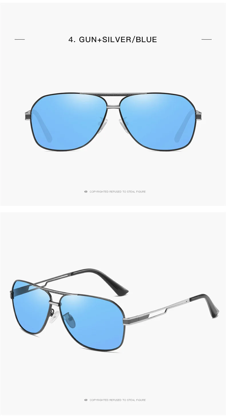 Мужские солнцезащитные очки ZSMEYE с поляризационными линзами UV400 для вождения