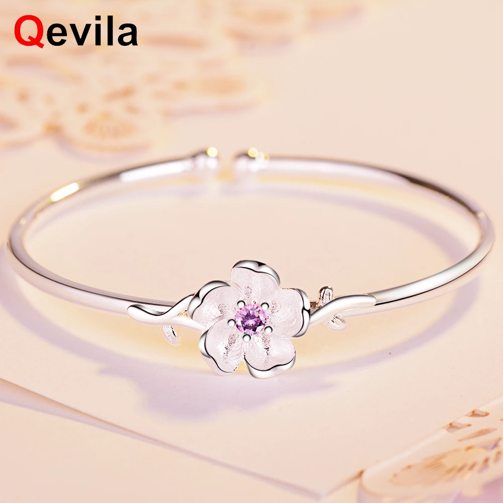 Qevila новые модные браслеты Регулируемые Открытые Браслеты на запястье AAA