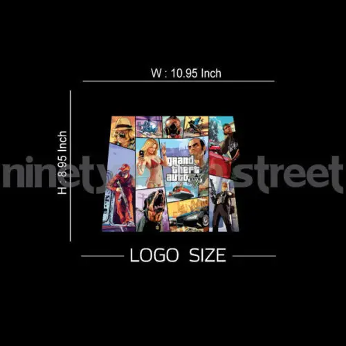 Детали о черные мужские футболки украдены из игры grand theft auto моды новый топ
