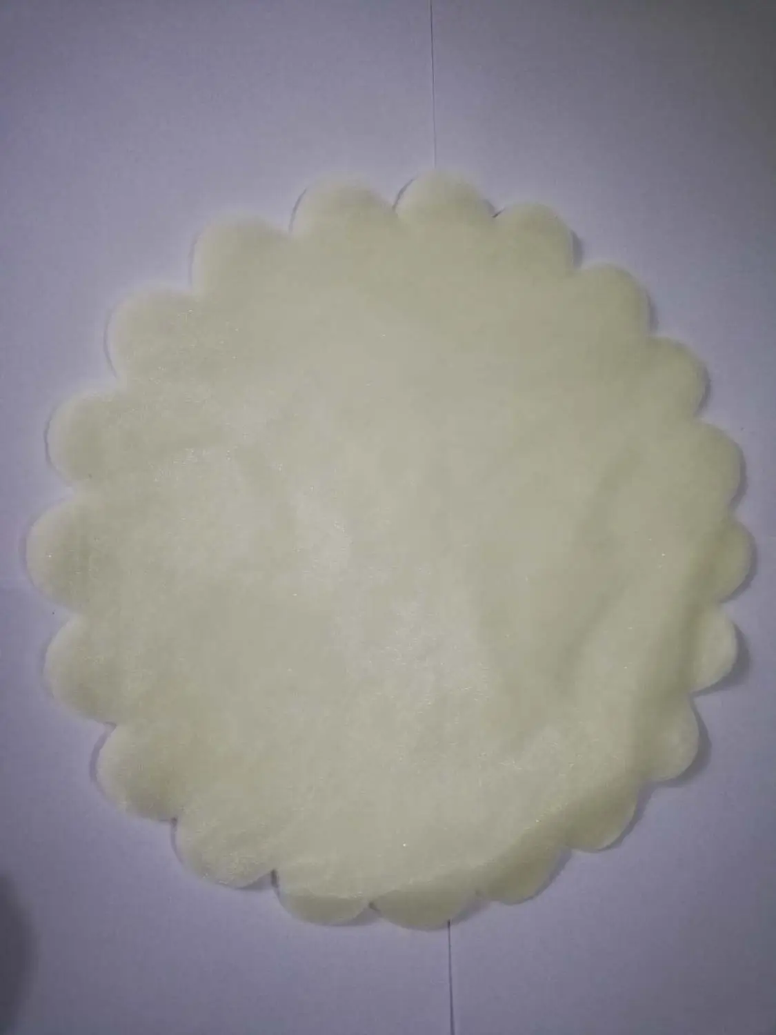 Ivory 100 шт, белый/розовый/красный/фиолетовый/синий тюль из органзы с зубчатым краем, круглые круги, свадебные украшения, мешочки - Цвет: Ivory
