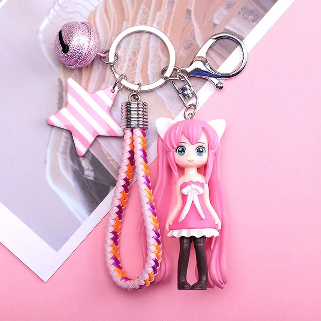 Аниме Hatsune брелок Мику цепь кулон брелок с фигурками из мультфильмов второй Юань кулон выставка маленькие подарки аксессуары