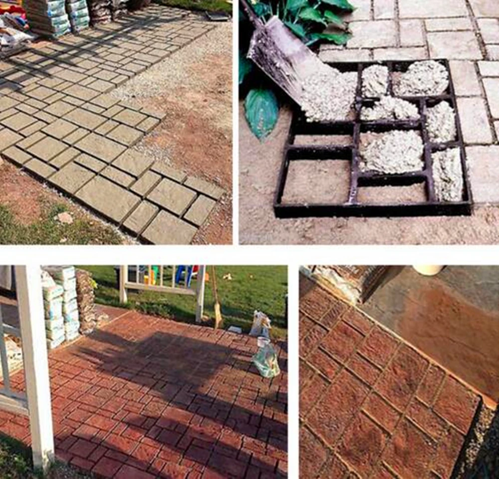 51 см большой сад DIY Пластиковая форма для изготовления дорожек дорожная плитка