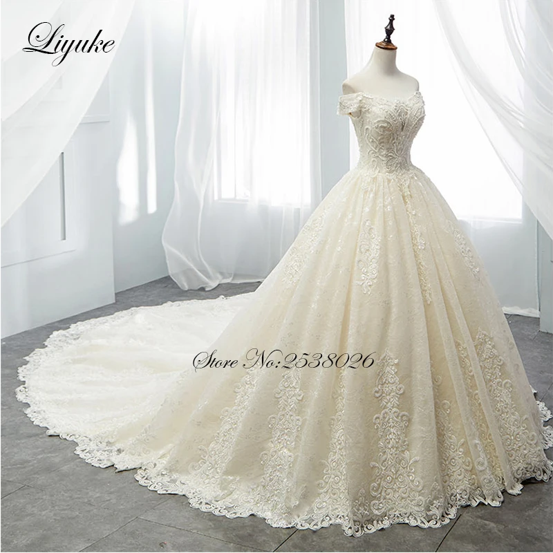 Роскошное бальное платье Liyuke без бретелек для свадьбы элегантные платья с