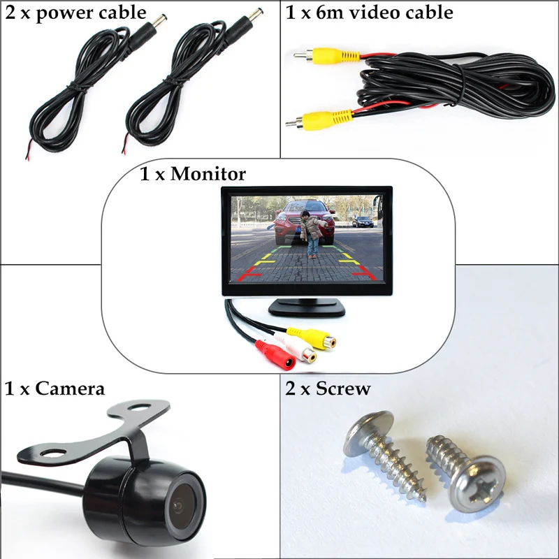 2в1 HD 5 дюймовый TFT автомобильный монитор с камерой заднего вида|car camera hd|car hd cameracar |