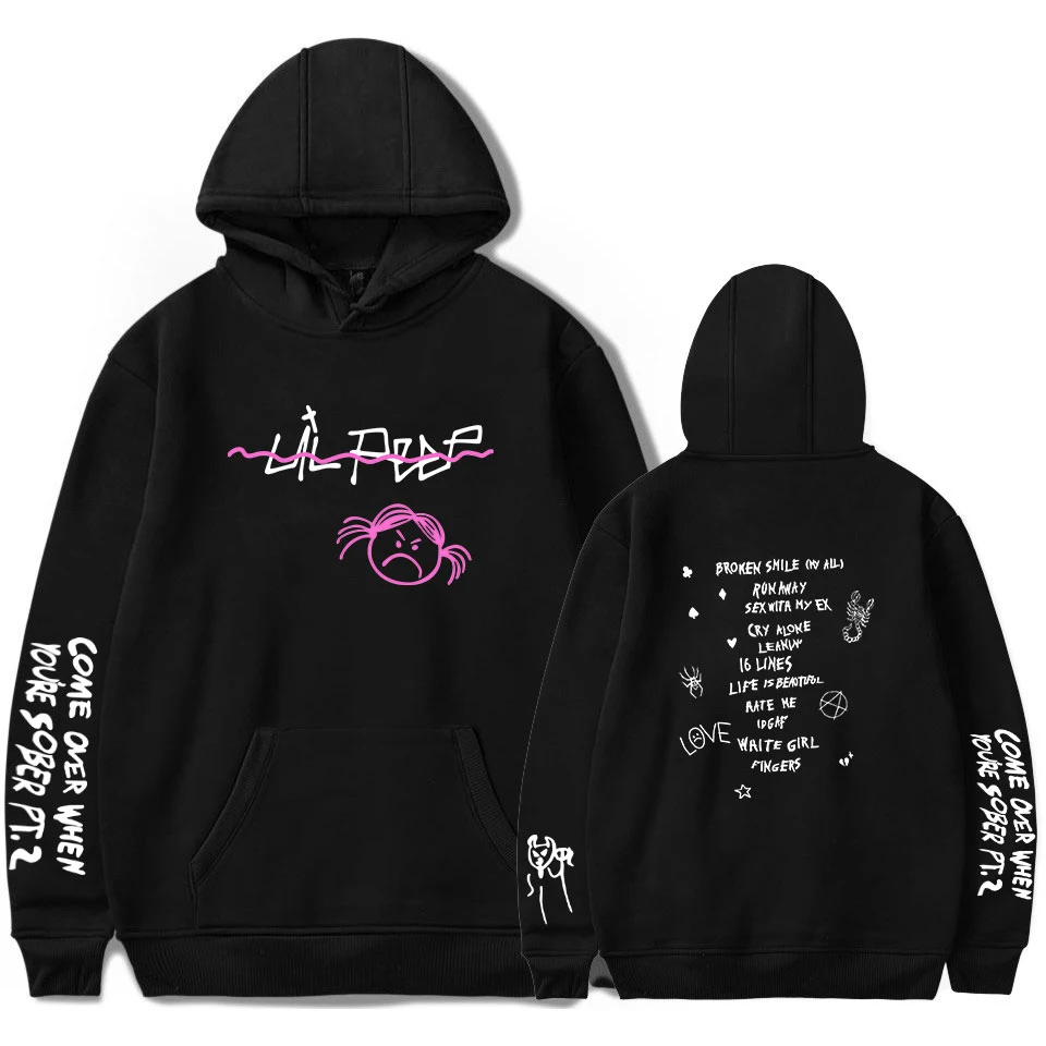 

Hot Sale lil peep Hoodies Men/women Autumn Fashion Oversized Hip Hop Hoodie Print lil peep Casual Sweatshirts Men's Hoodies