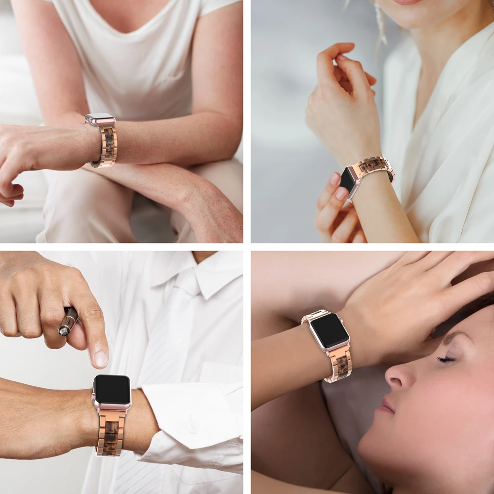 Wearlizer наручных часов iWatch, легкий Алюминий ремешок браслет классический браслет металлическая застежка ремешок для наручных часов для Apple Watch Series 5 4 3 2 1