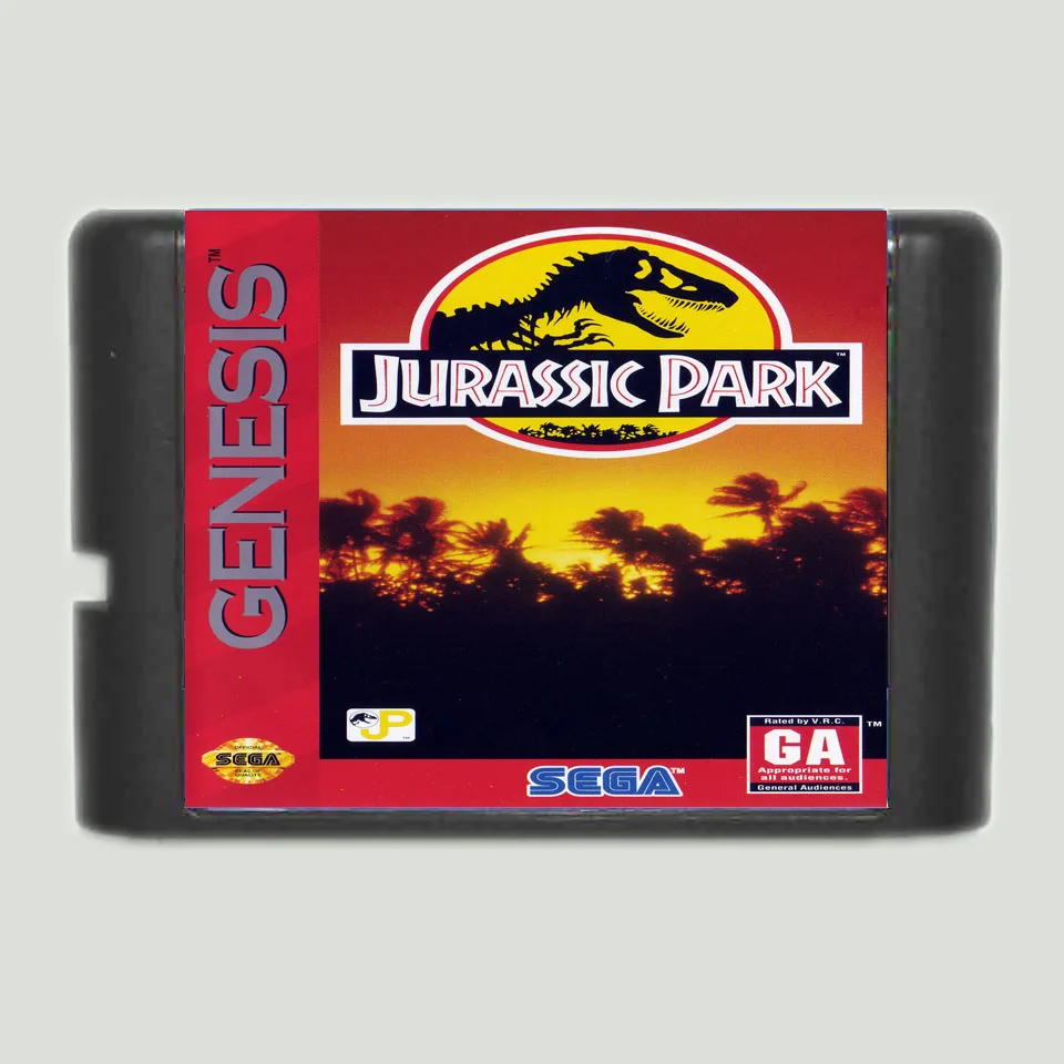 В стиле Парк Юрского периода 16 бит MD карточная игра для Sega игры Mega Drive