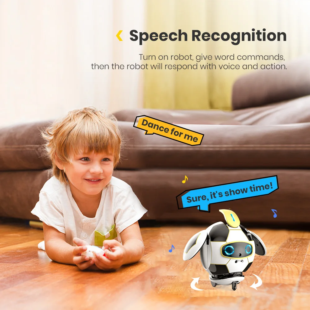 DEERC умный футбольный робот игрушка деформация через касание со звуком фигурка подарок избегание препятствий умные индукционные игрушки