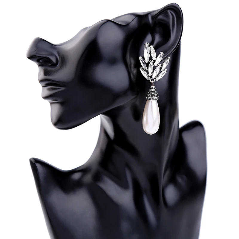 Женские винтажные серьги гвоздики с искусственным жемчугом|fashion stud earrings|stud