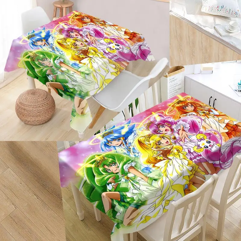 Скатерть с узором улыбка на заказ водонепроницаемая маслостойкая прямоугольная