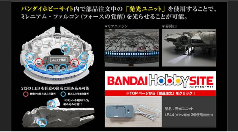 Модель Bandai, Звездные войны 1/144, Звездные войны, Миллениум, Рыцарь Джедай, ПВХ фигурка, куклы, игрушки, фигурки