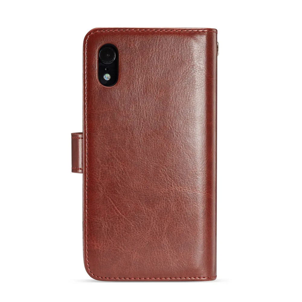 Чехол книжка из искусственной кожи со съемной задней крышкой и отделениями для