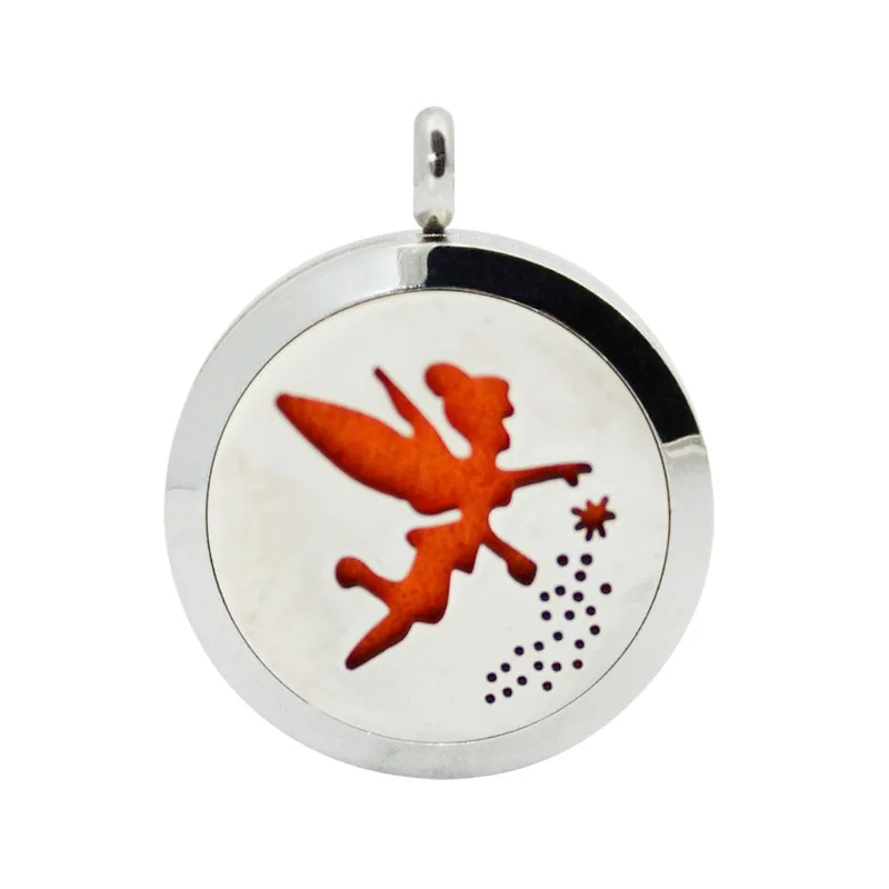 Angle Pattern Essential Oil Aromatherapy Diffuser Locket Stainless Steel Hollow Magnetic Perfume Necklace | Украшения и