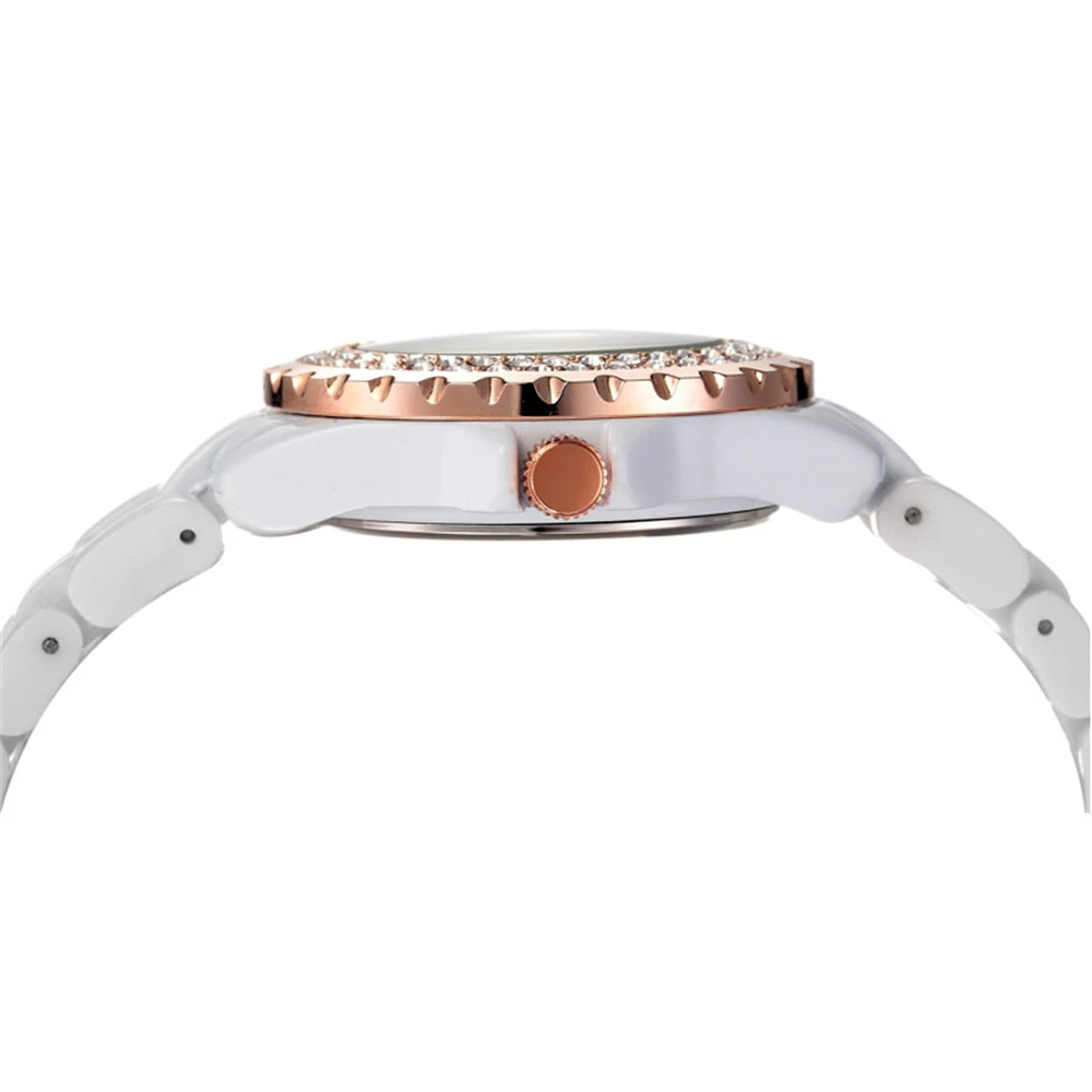 Керамика часы модные Повседневное Для женщин кварцевые relojes mujer SKONE Роскошные