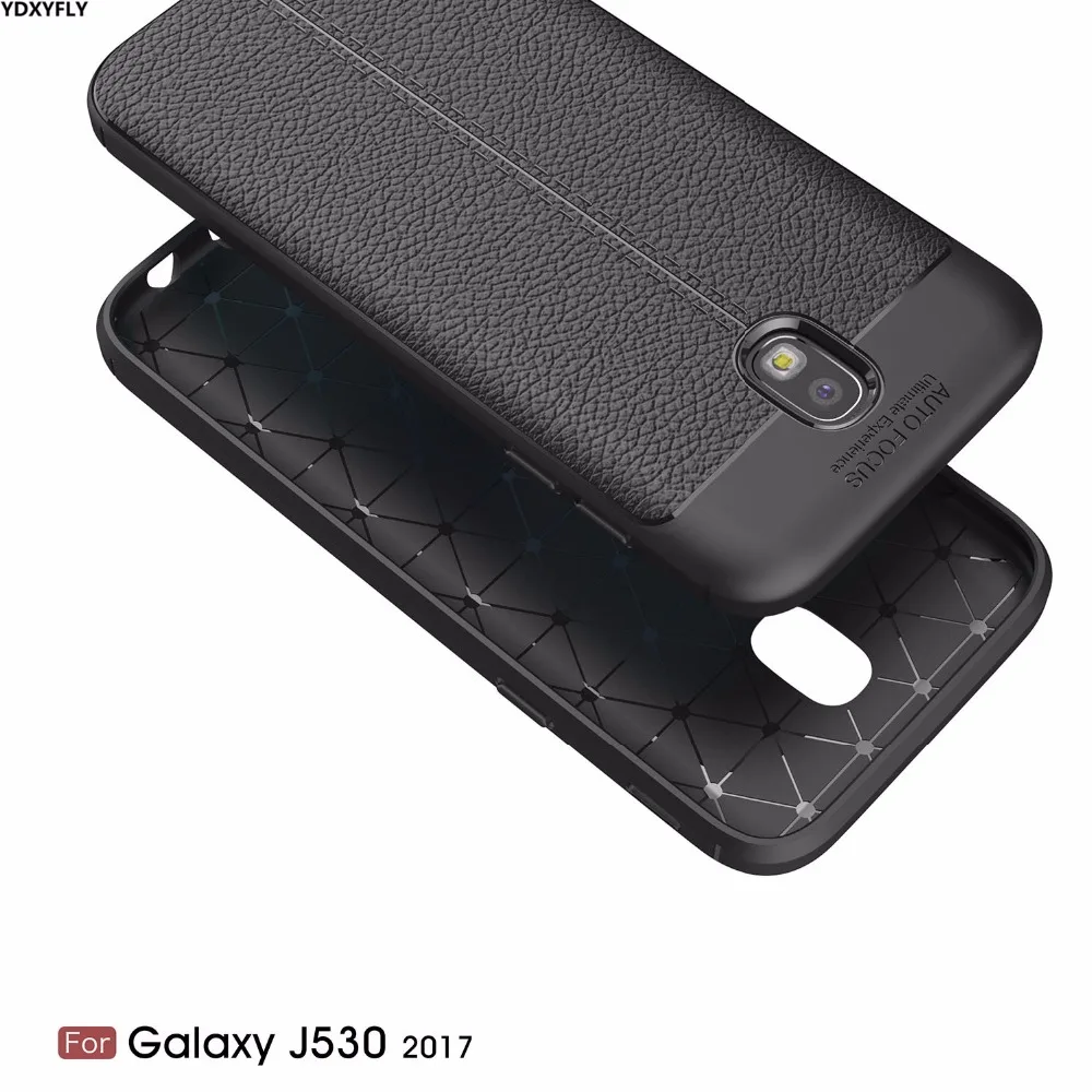 YDXYFLY Litchi Skin Coated Phone Case For Samsung Galaxy J3 J5 J7 2017 EU J330 J530 J730 Soft TPU Cover J510 J710 |