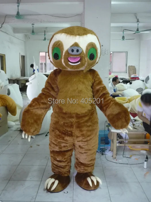 Персонажи дикого меха костюмы животных талисманов Ленивец талисман костюмы|costume