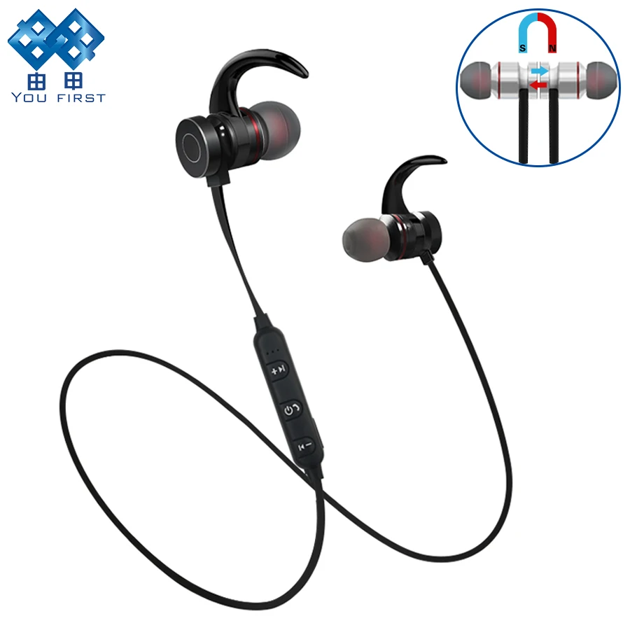 Bluetooth-наушники YOU FIRST беспроводные наушники Спортивная Магнитная стереогарнитура