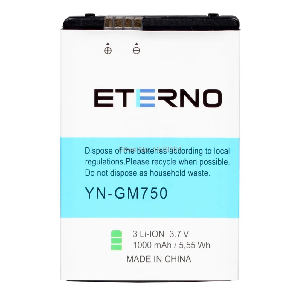 Запасная батарея ETERNO LGIP-400N для LG GM750 GX500 GT540 GT500S p505 p506 LW690 us760 vm670 P500 P503 сотовый