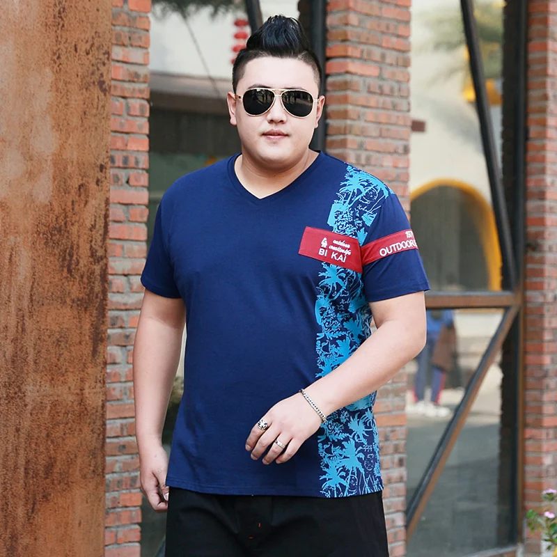 Модная мужская футболка в английском стиле 5xl 6xl 7xl Летняя Повседневная футболка для мужчин больших размеров с короткими рукавами футболка с принтом homme