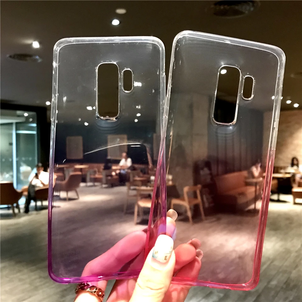 Сумерки радуга ТПУ чехол для samsung Galaxy S9 S8 плюс Примечание 9 8 A5 A7 2017 A6 A8 J4 J6 J8 2018