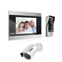 tmezon 7 inch video door phone intercom doorbell home security system door speaker call panel7 inch monitor 1200tvl camera