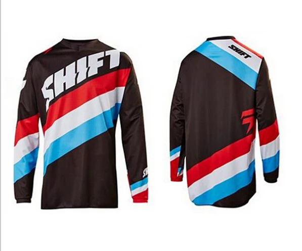 2016 Американский СДВИГ Спуске Велосипедные Майки Лето С Длинным Рукавом Горный