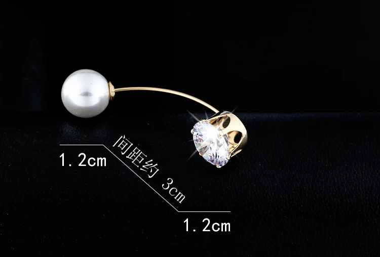 Модная белая жемчужная палочка OBN на свадьбу заколки брошка AAA фианит свитер с