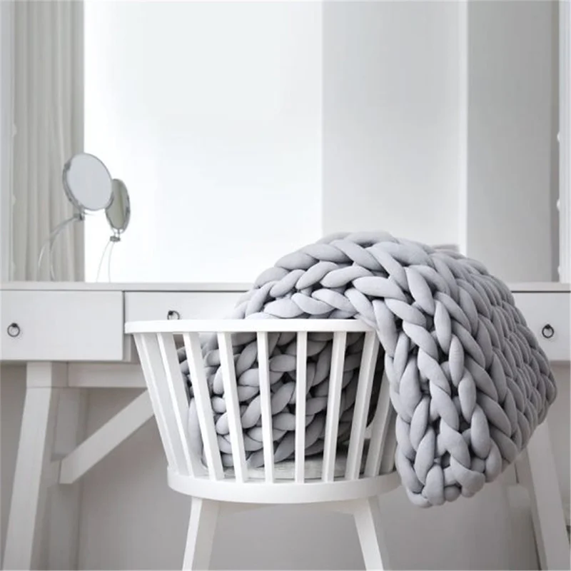 DIY супер толстый шерстяной тканый одеяло фетровый шар натуральный фитиль