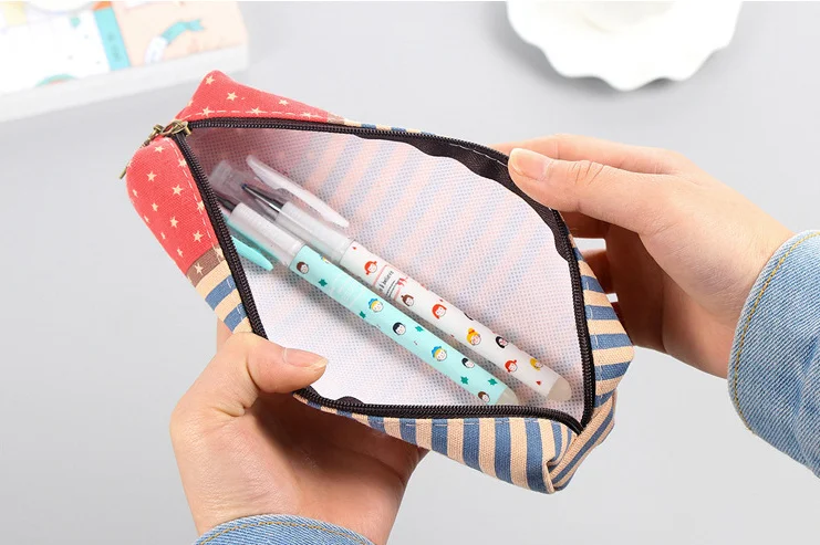 Винтажный холщовый пенал в английском стиле офисные школьные принадлежности