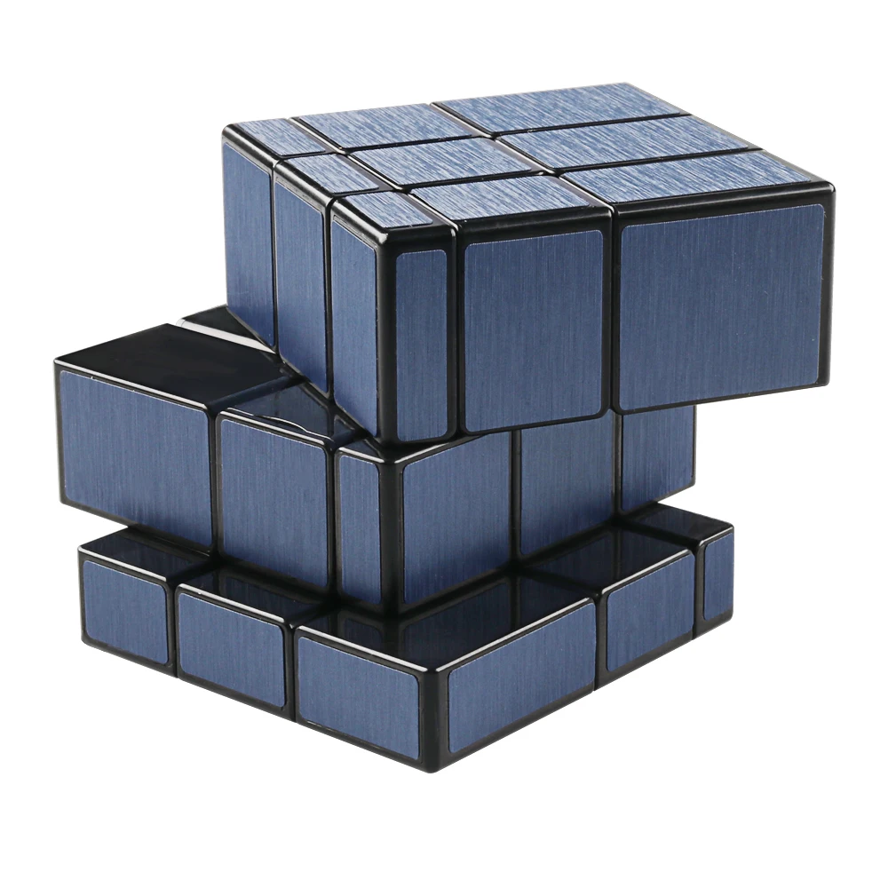 D-FantiX Qiyi Синий Зеркальный куб 3x3 зеркальные блоки скоростной неравная Форма мод