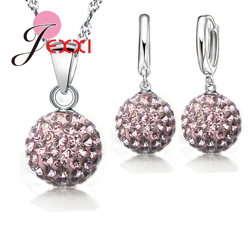 Новые Ювелирные наборы из стерлингового серебра 925 пробы с австрийским