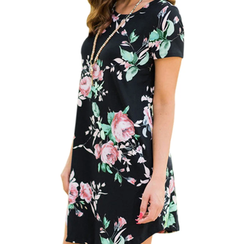 Pregnancy Clothes For Women 2018 Summer Short Sleeve Casual Loose Print Dresses Plus Size Maternity Clothings Vestidos | Мать и ребенок