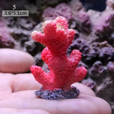 Коралловые искусственные украшения из кораллов красочные Подводные аквариумные украшения из смолы кораллы украшения аквариума аксессуары для аквариума - Цвет: 5