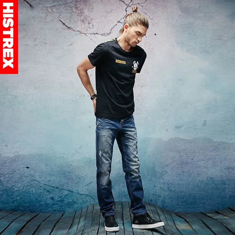 HISTREX Профессиональные джинсы магазин мужские классические оригинальные