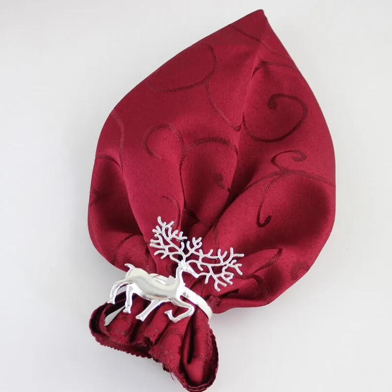 6 шт. металлические кольца для салфеток в форме оленя|serviette holder|napkin ringsring napkin |