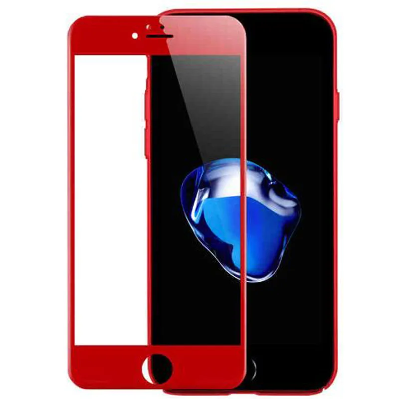 Wangcangli 3D Защита экрана для iPhone 7 8 Стекло красное полное покрытие закаленное стекло